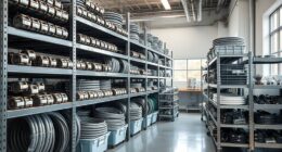 clamp racks carts storage