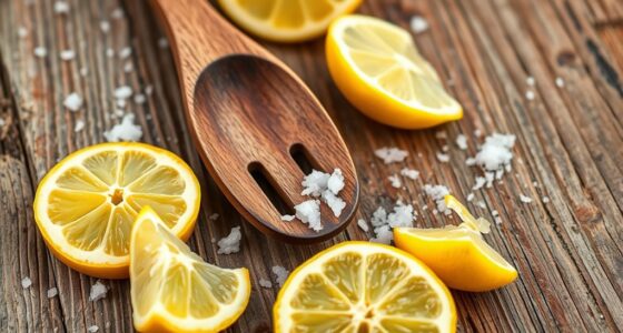 cleanse wooden utensils naturally