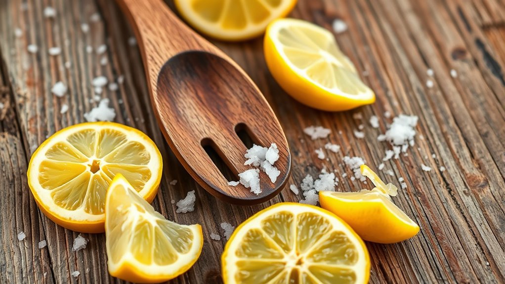 cleanse wooden utensils naturally