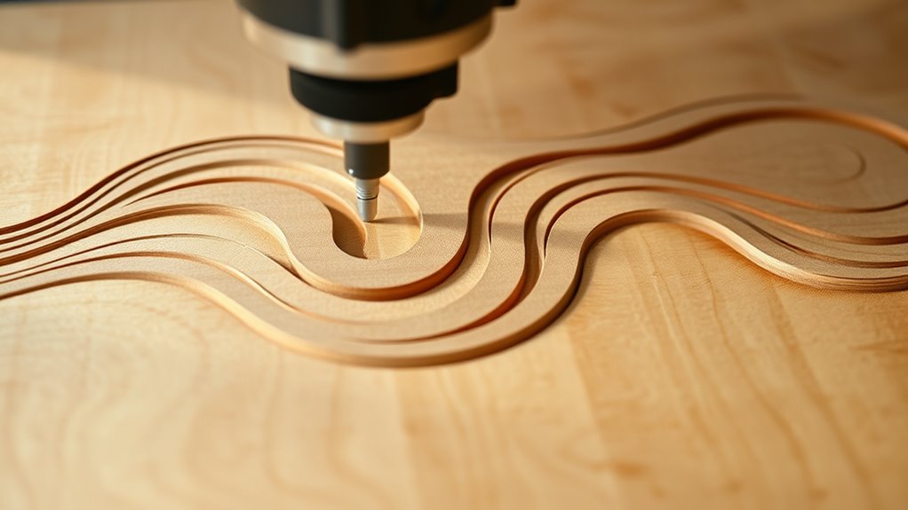 cnc curved organic designs