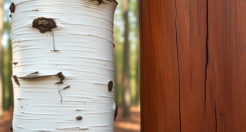 color and texture differences