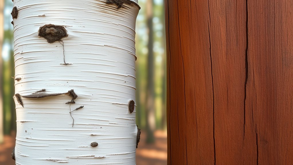 color and texture differences