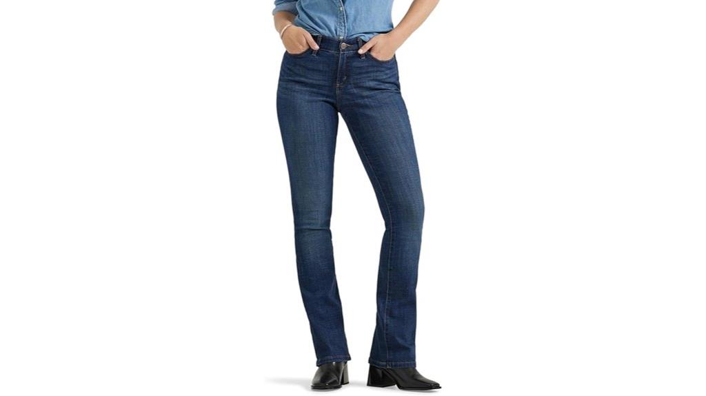 comfortable flex bootcut jeans