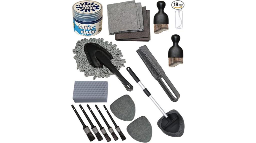 comprehensive car cleaning set