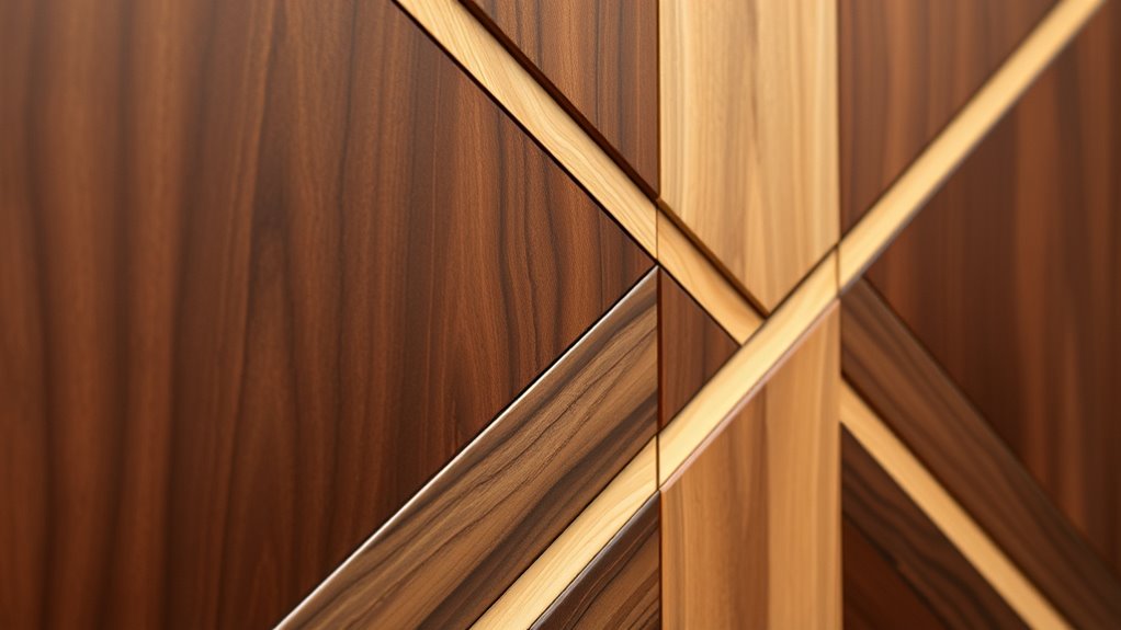 contemporary geometric wood art