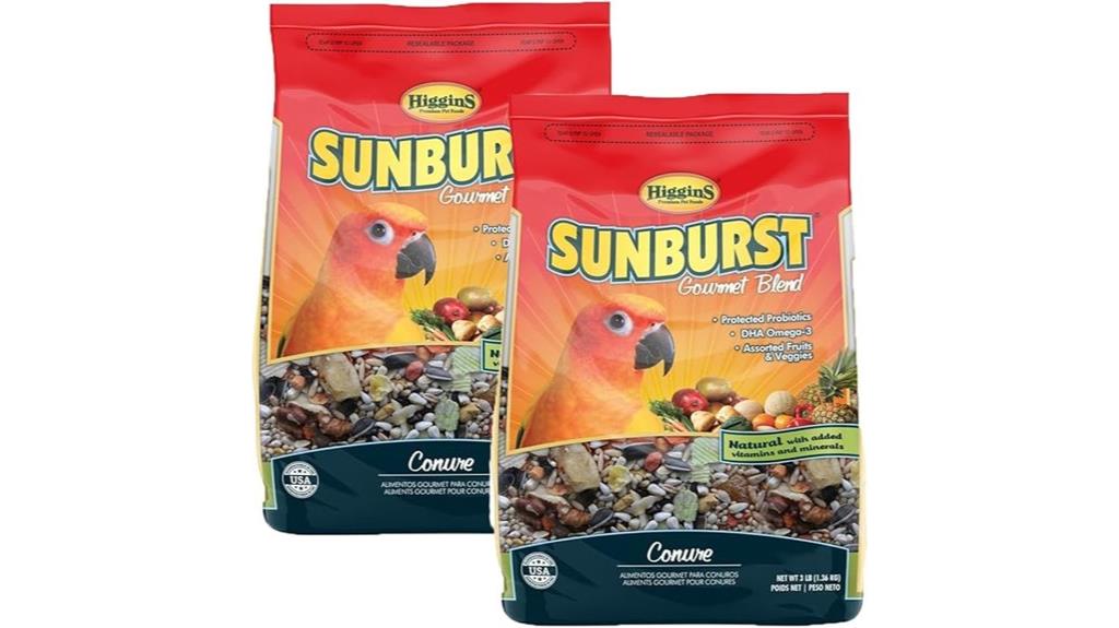 conure sunburst gourmet mix
