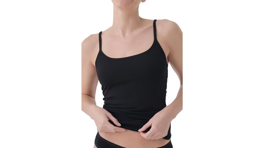 cotton camisole with shelf