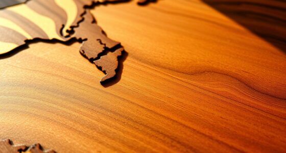 create a wooden map