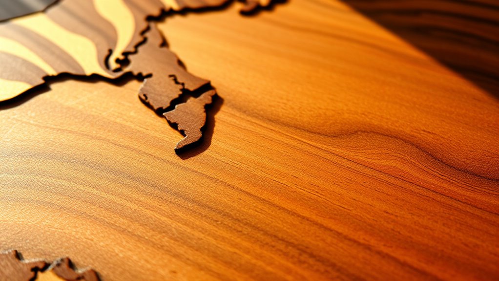 create a wooden map