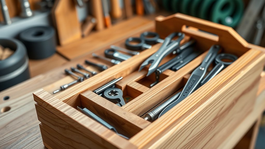 create a workbench top tool tote