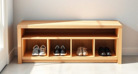 create storage shoe bench