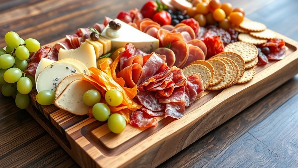 create visually appealing cheese arrangements