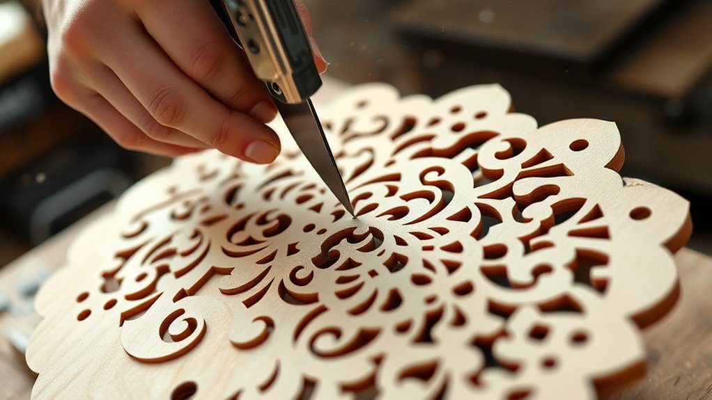 detailed scroll saw carving