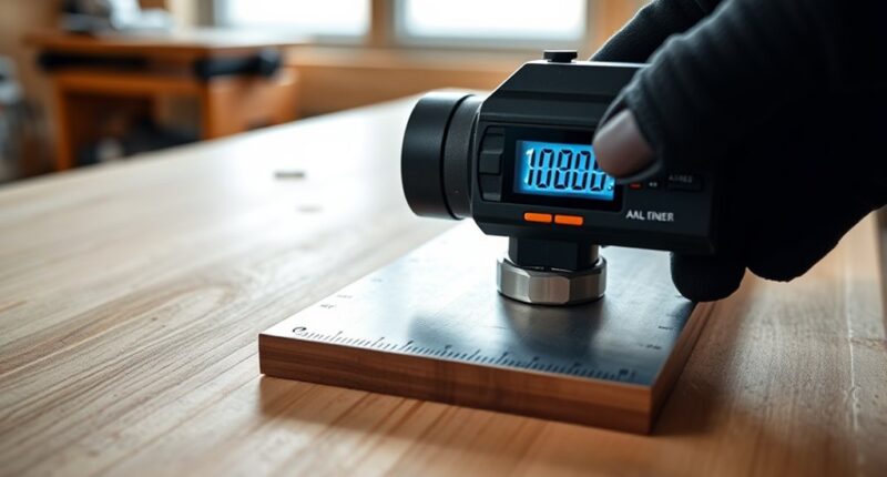 digital blade angle measurement