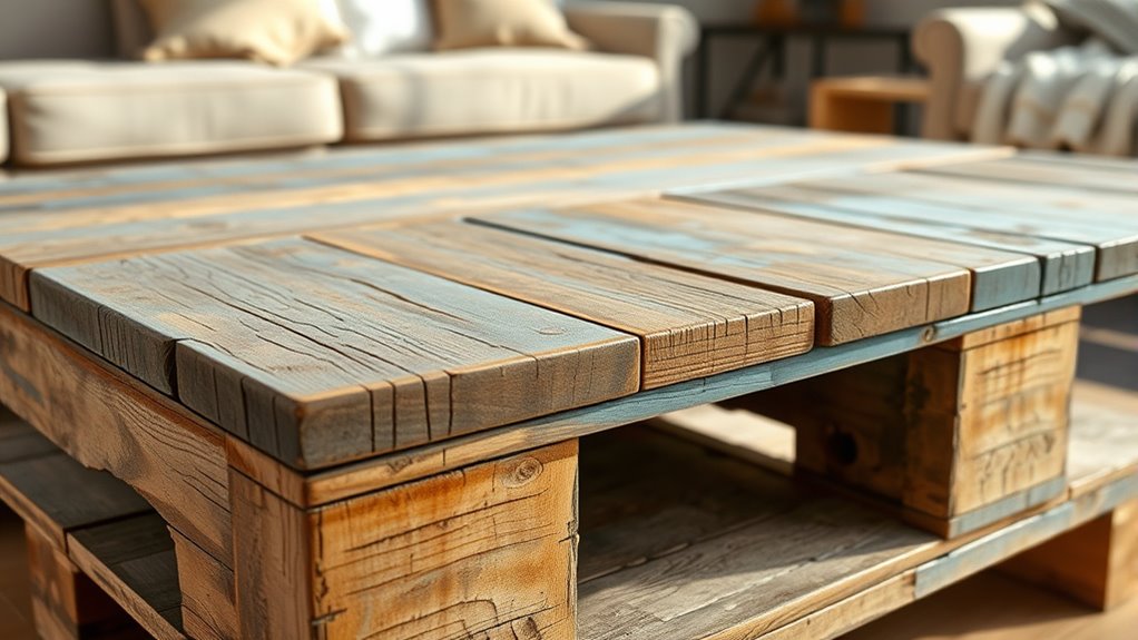 diy rustic pallet coffee table