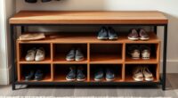 diy shoe storage bench