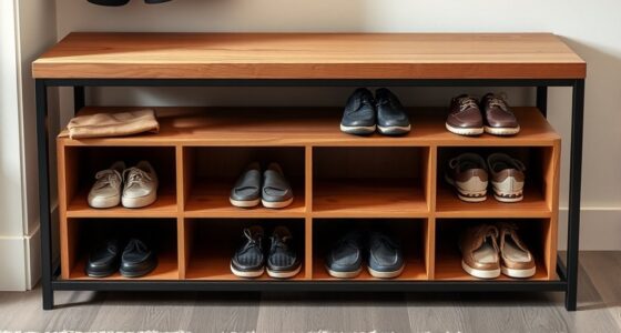 diy shoe storage bench