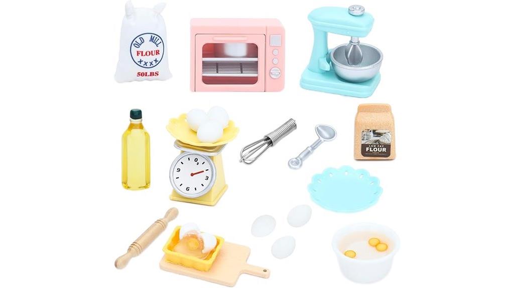 dollhouse kitchen accessories set