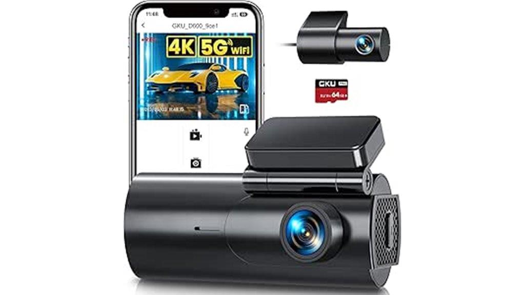 dual 4k 1080p dash cam