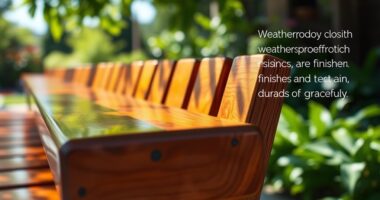 durable finishes for outdoor benches