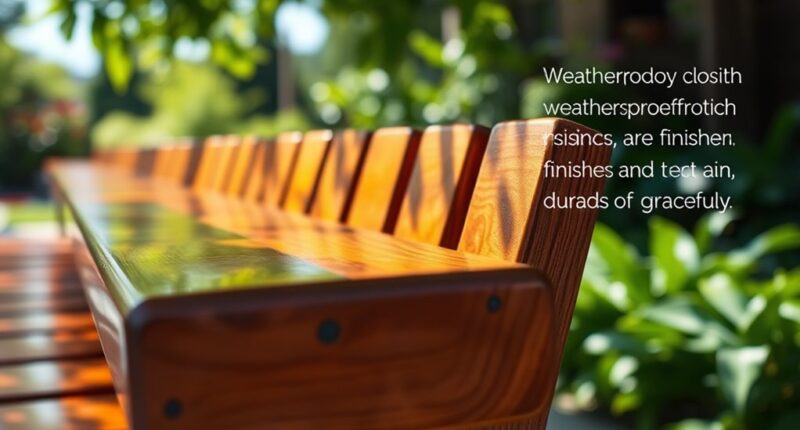 durable finishes for outdoor benches