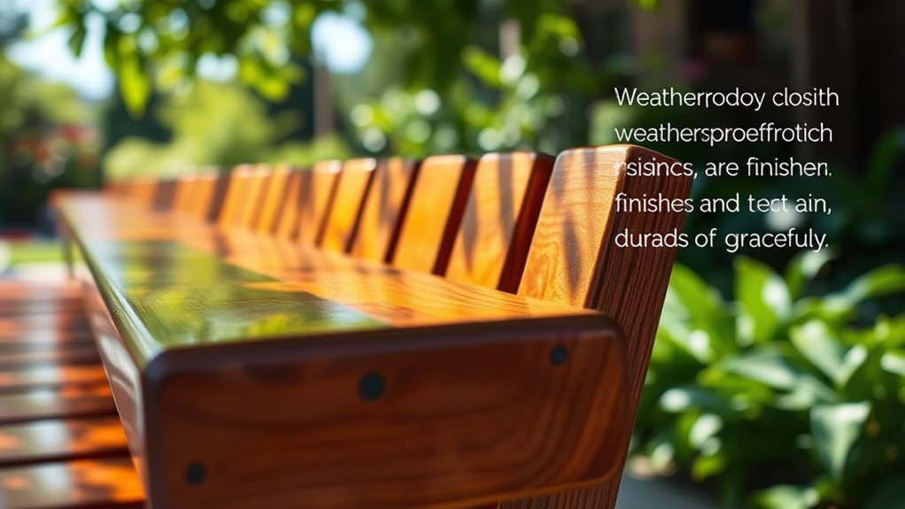 durable finishes for outdoor benches