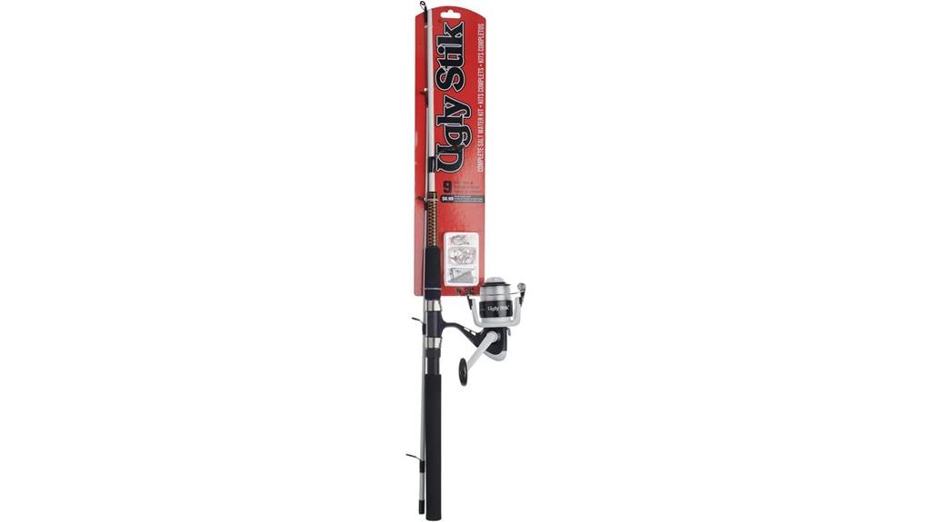 durable spincast fishing combo