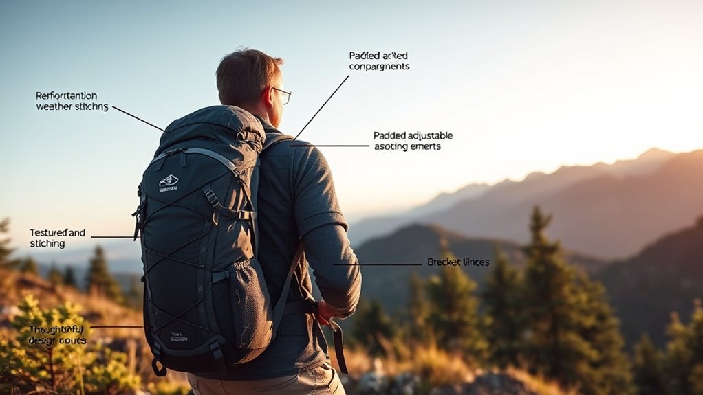 durable weatherproof hiking backpack