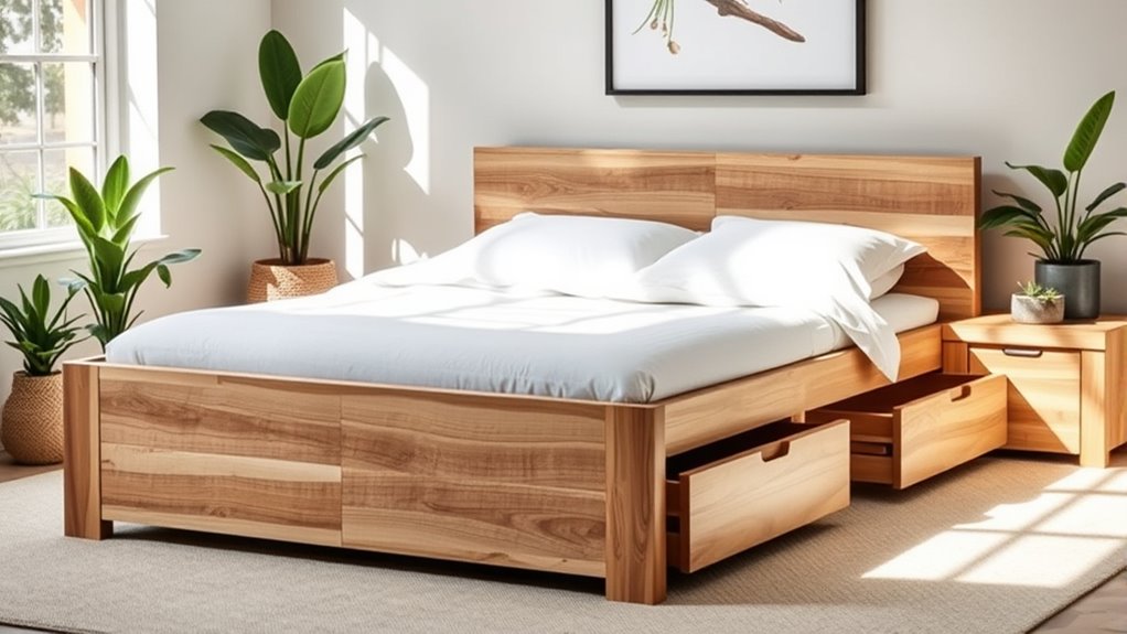 eco friendly minimalist bed frame