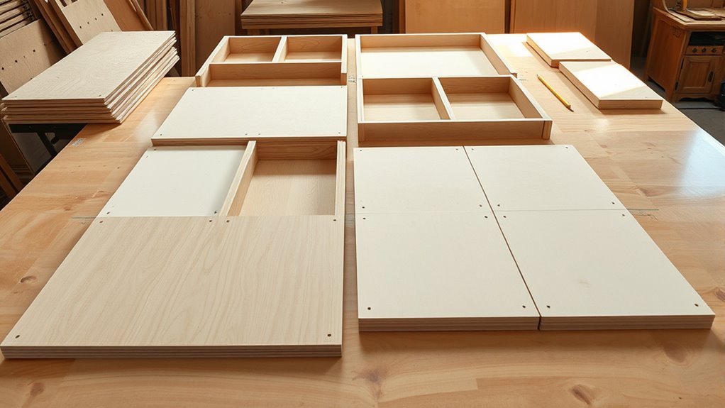 efficient cabinet sheet layout
