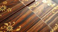 elegant brass inlay boards