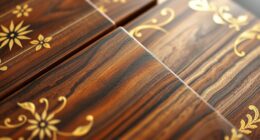 elegant brass inlay boards