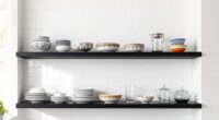 elegant floating shelf displays