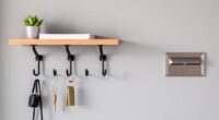 entryway hooks and shelf