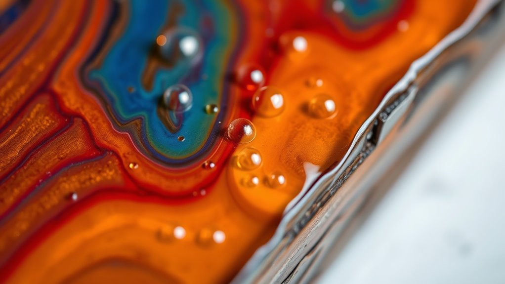 epoxy colorants and bubbles