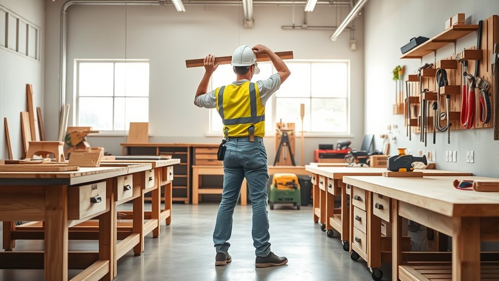 ergonomic workspace and safety