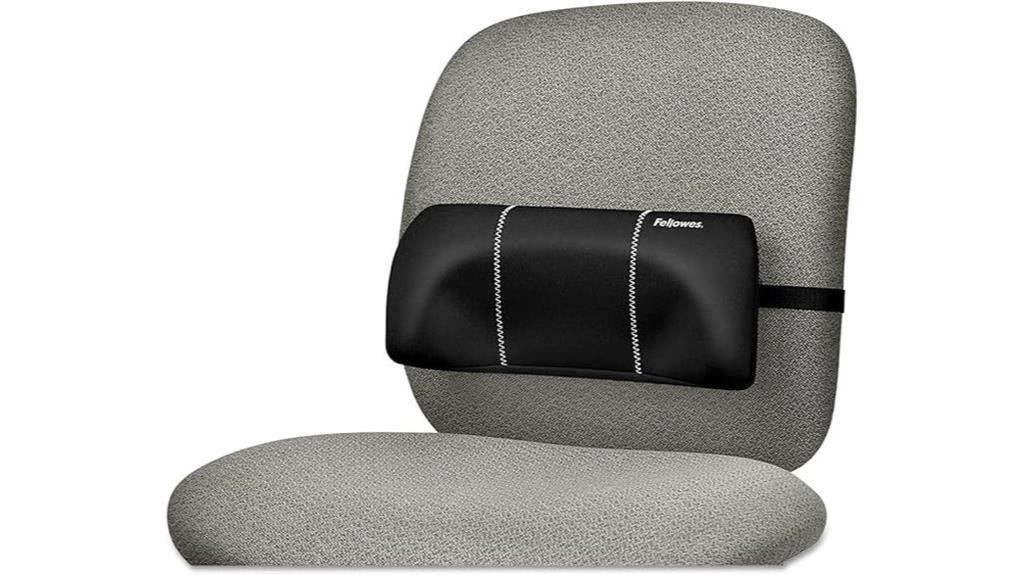 fellowes lumbar black support