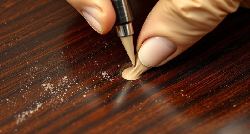 filling and matching paint