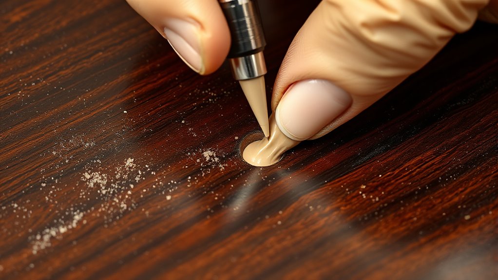 filling and matching paint