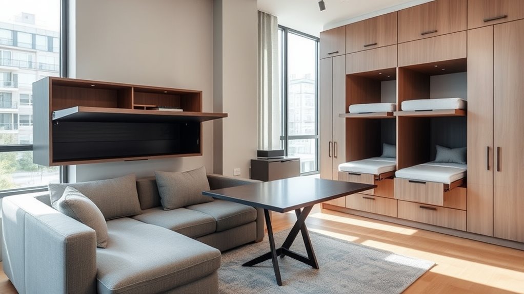 fold out modular furniture