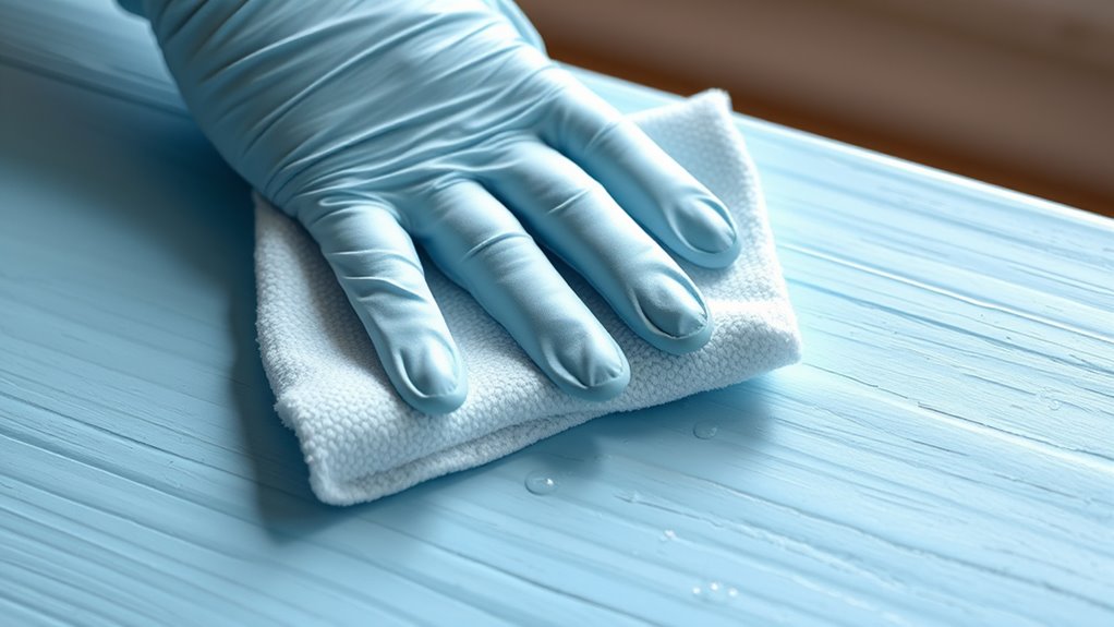 gentle cleaning preserves painted wood