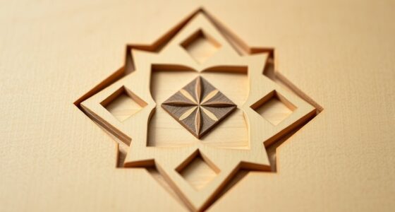 geometric pattern chip carving