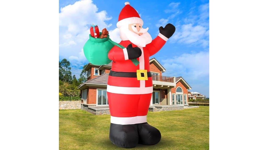 giant santa yard inflatable
