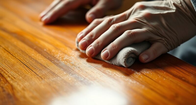 hand rubbed burnishing finish