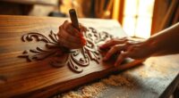handcrafted wooden storytelling artifacts