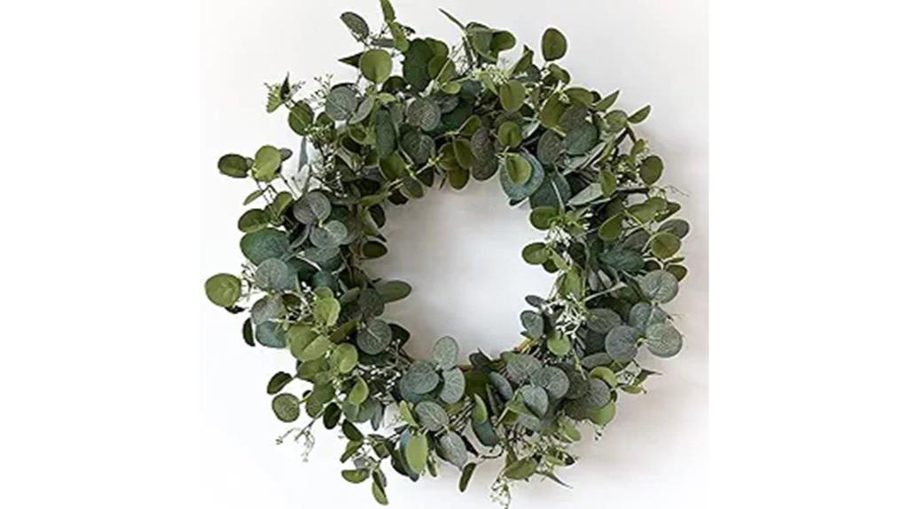 handmade eucalyptus front door