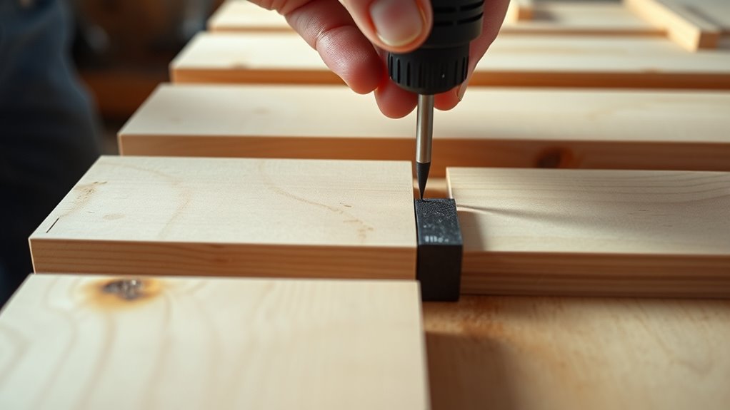 hidden precise wood joints