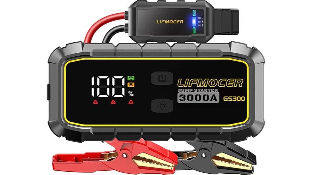 high power portable car jumpstarter
