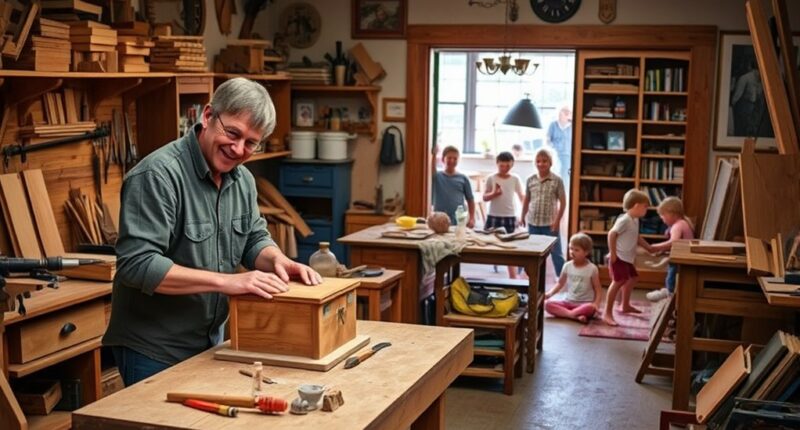 hobby woodworking and family