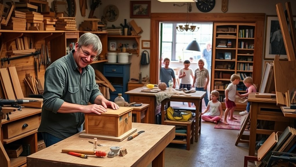 hobby woodworking and family